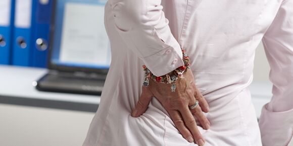 An herniated of the intervertebral disc